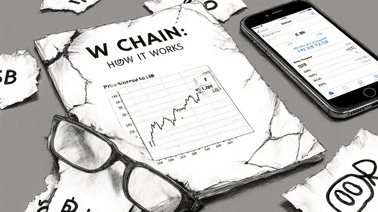 Torn manual and cracked phone showing a crashing price chart, surrounded by conflicting supply numbers.