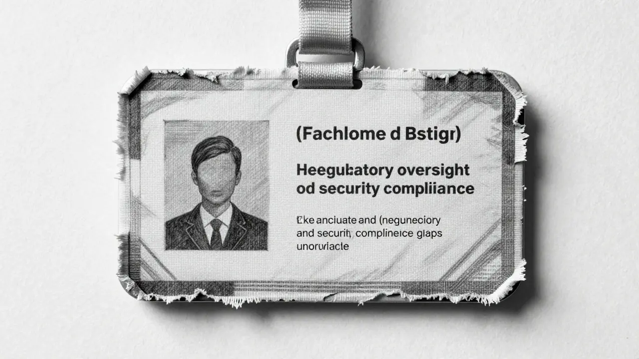 Sketched protective badge fraying at edges like worn fabric texture.