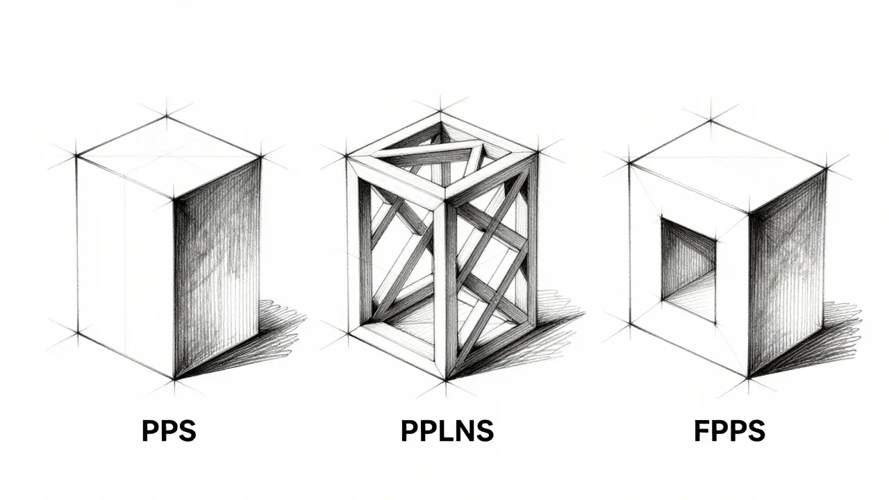 Abstract sketches comparing mining payment models