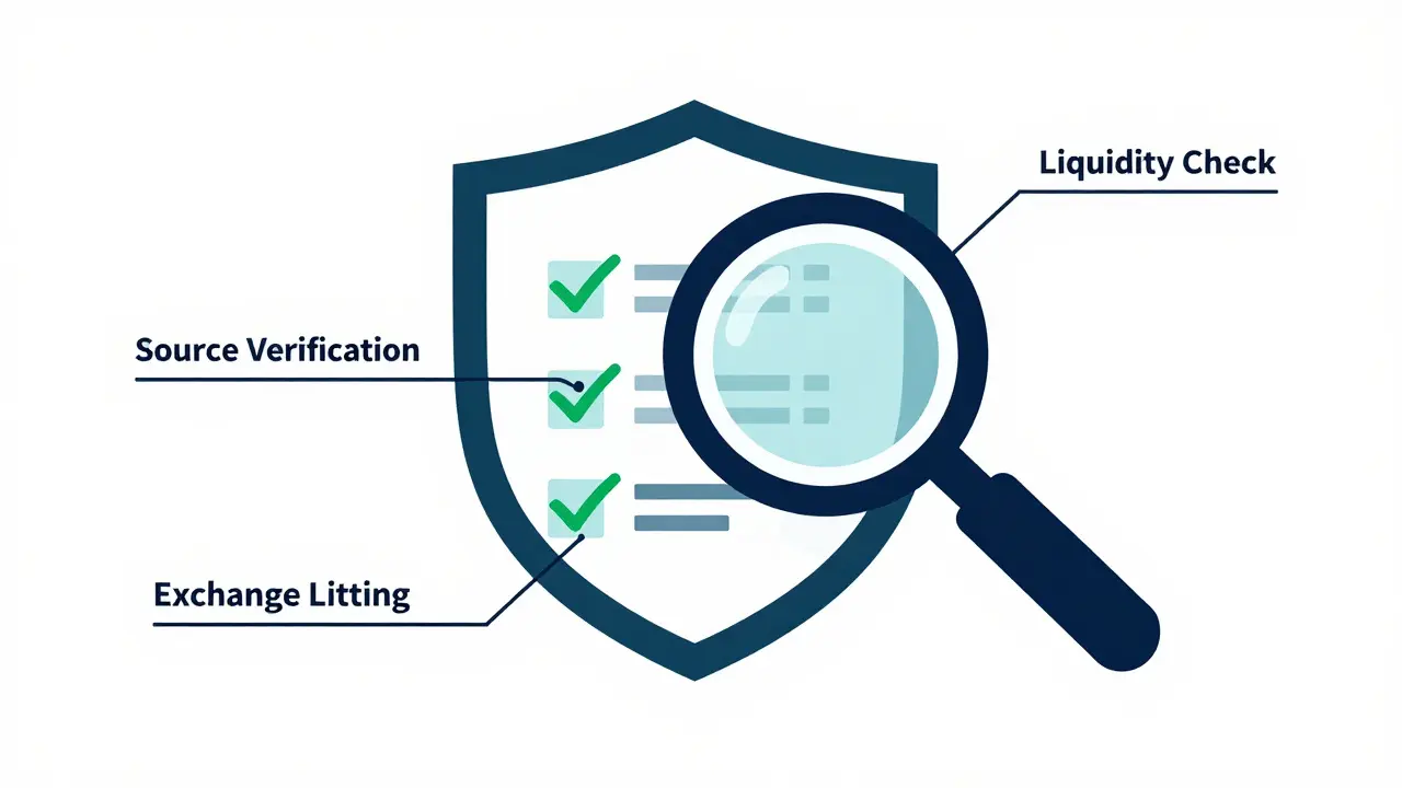 Product design sketch of crypto verification checklist