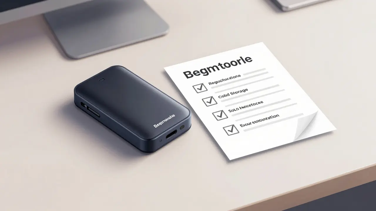 Sketch of secure crypto wallet and compliance docs