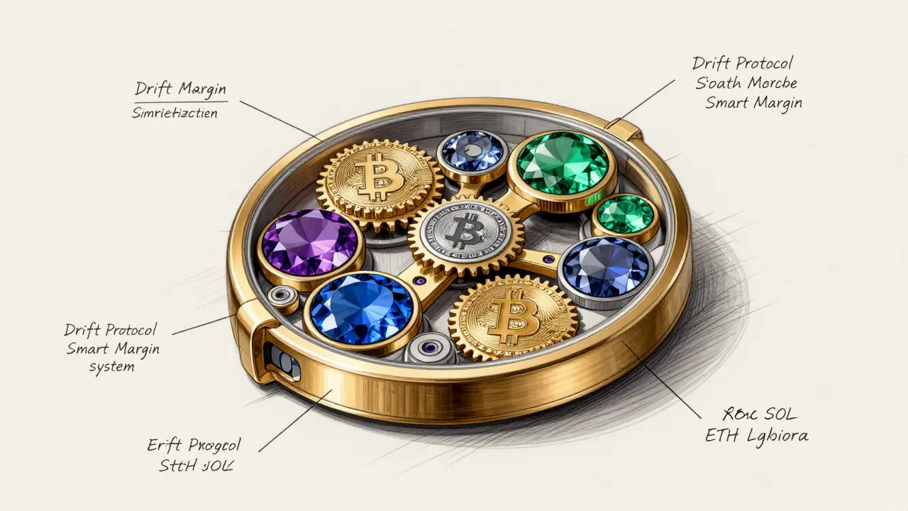 Technical drawing of Smart Margin system as jewelry mechanism