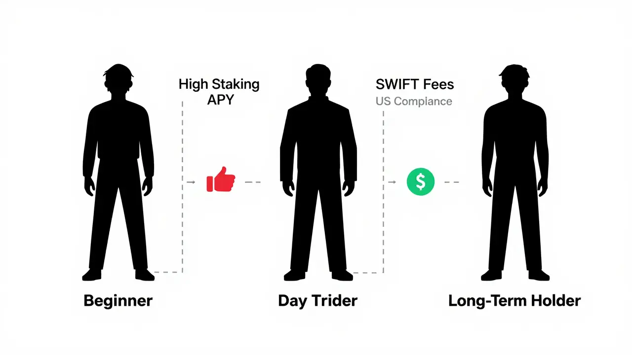 Design sketch comparing trader types and exchange fee structures