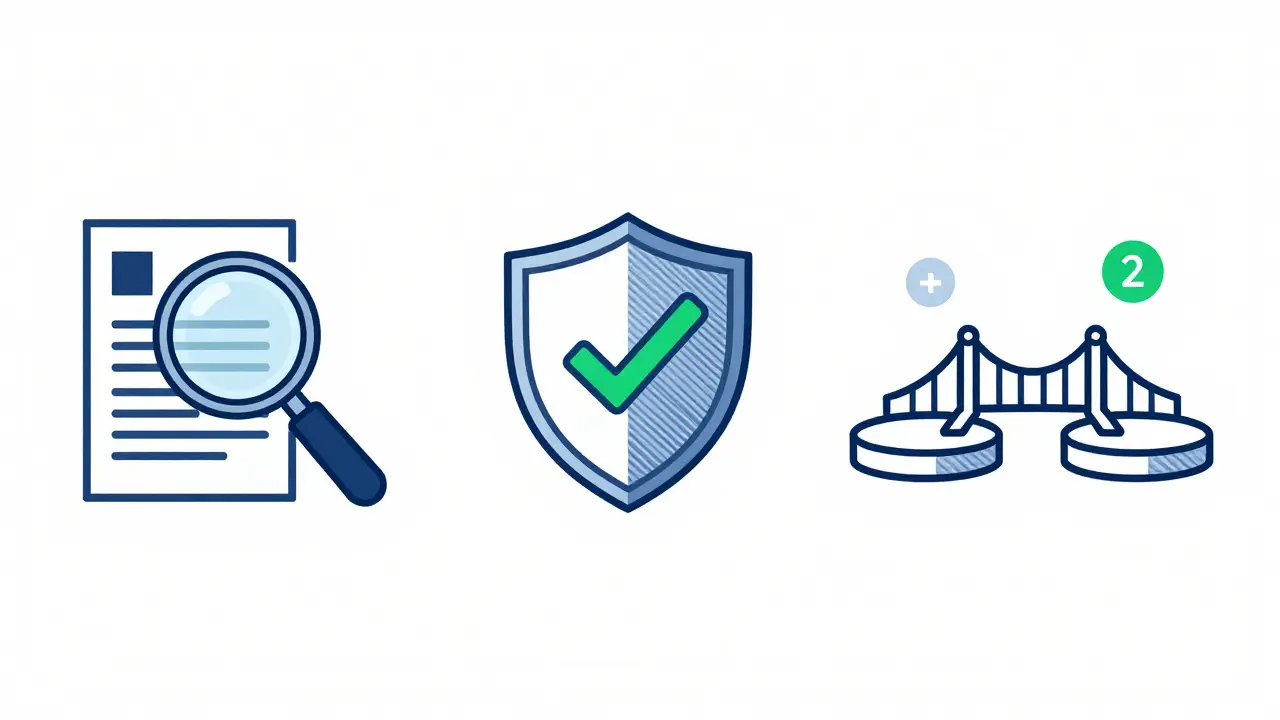 Illustration of security tools for verifying legitimate crypto airdrops