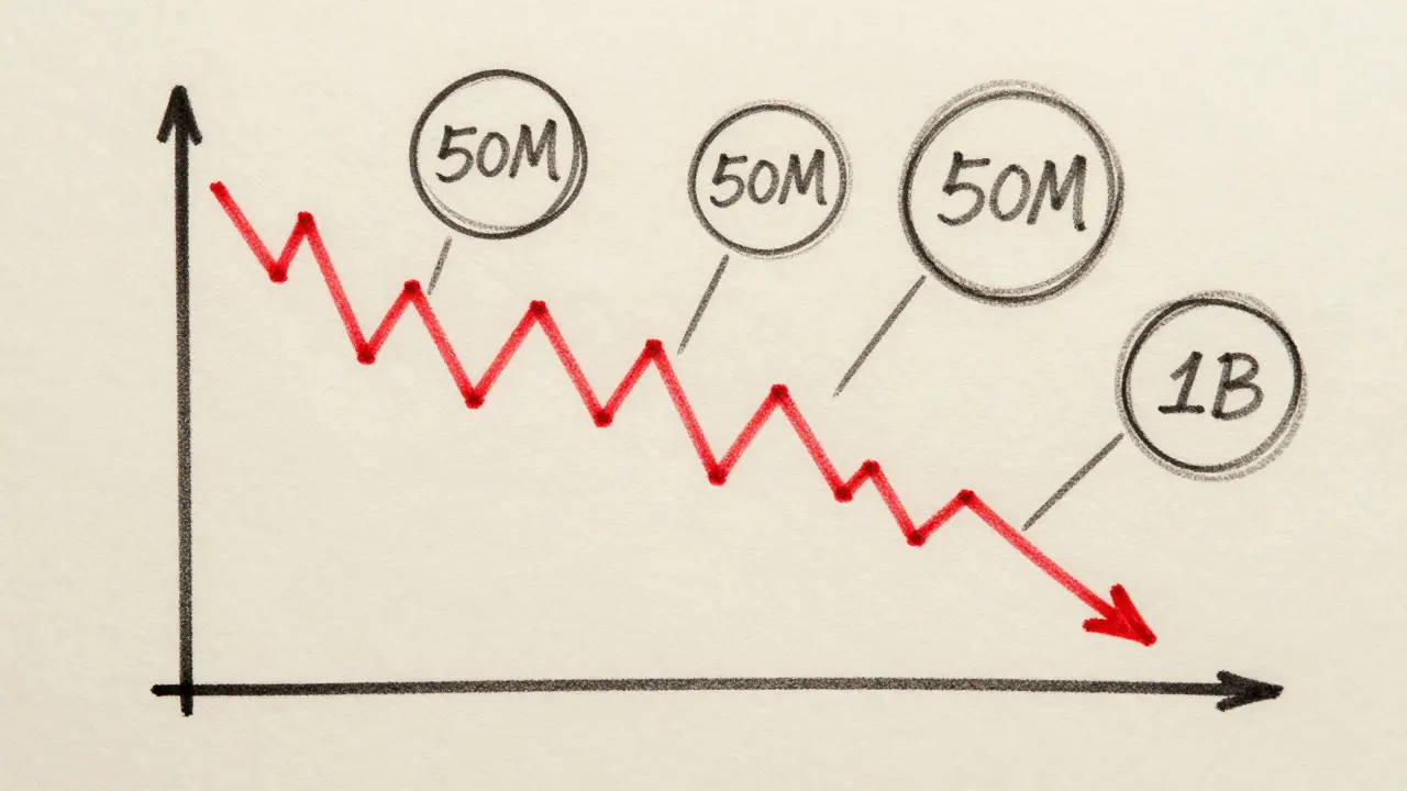 Conceptual sketch of volatile crypto price trends and data gaps