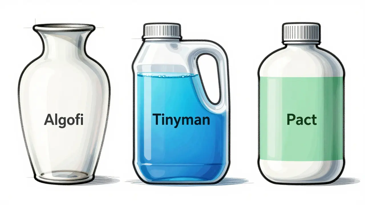 Design comparison of defunct Algofi vs active Tinyman and Pact