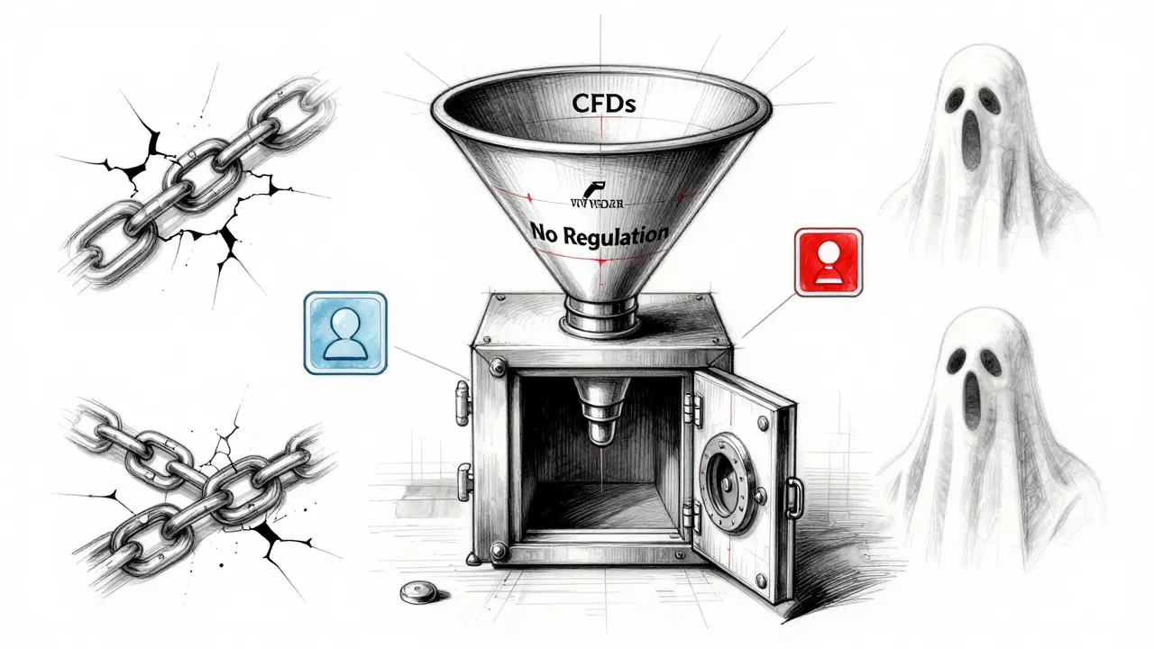 Design sketch of a funnel trapping funds in a void