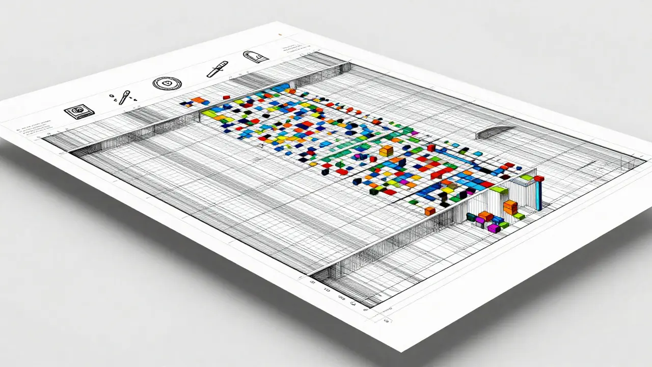 Design sketch of a pixel art grid representing NFT ownership