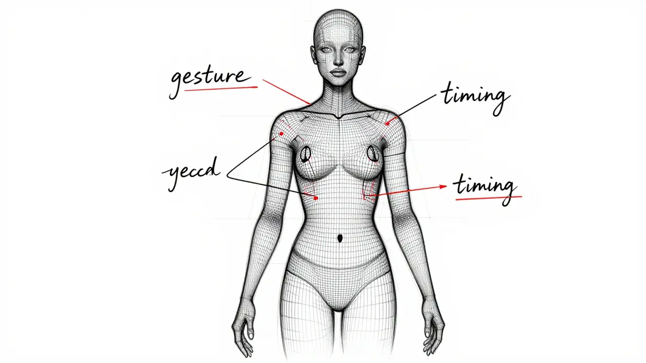 Design sketch of wireframe human showing behavioral biometrics