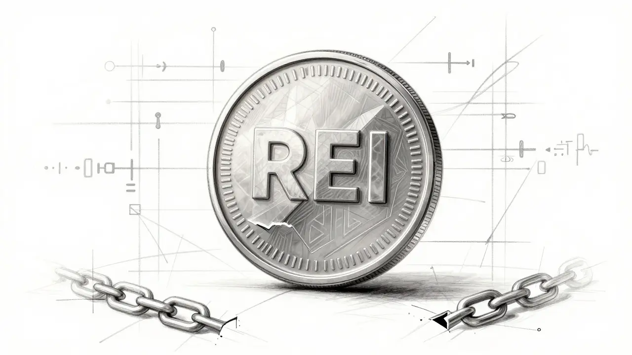 Fragmented ghost coin sketch representing zero supply risk