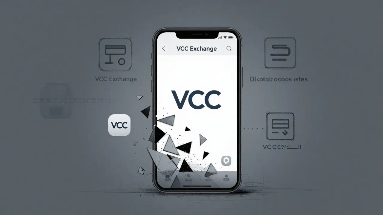 Sketch showing VCC Exchange closure and fragmentation