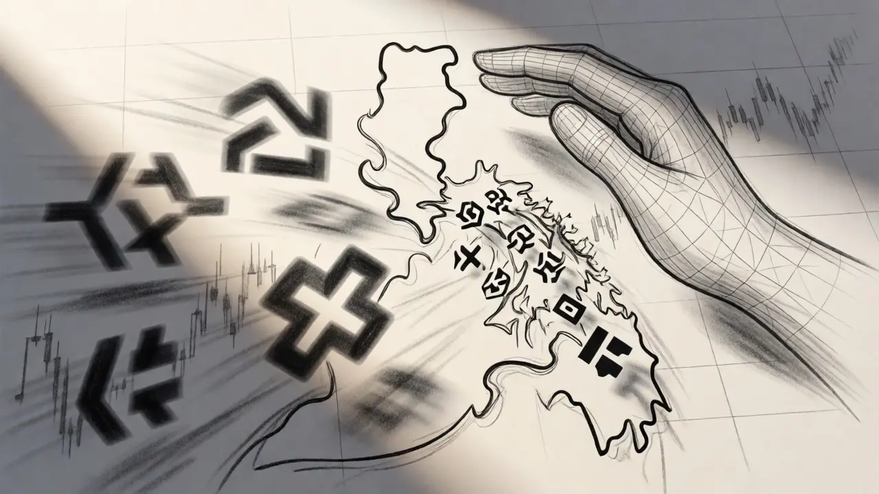 Illustration of unlicensed exchanges being removed from the Philippine market