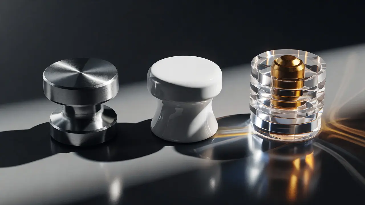 Three distinct hardware designs representing different crypto exchanges